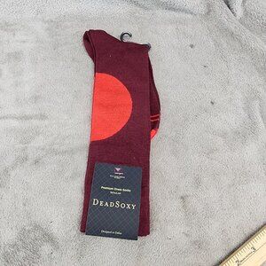 Dead Soxy Socks Mens 9-13 Red On Red Crew *NWT*